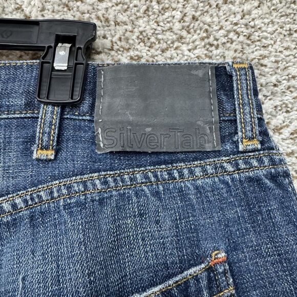 Vintage 90’s Levis SilverTab Jeans Men’s 40X32 Blue Denim Y2K Wide Leg Baggy VTG - Picture 13 of 14